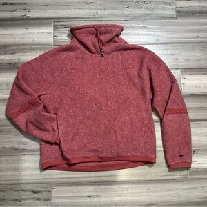 Nike Women's Therma Cowl Neck Fleece Training Pullover Sweatshirt Medium Top M